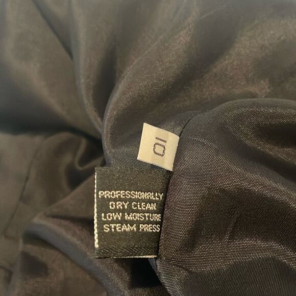 PORTRAIT Mid Length Vintage Wool Coat Black Size 10 - Picture 11 of 14